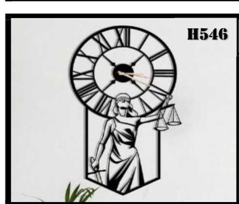 ساعت دیواری مدرن قانون و ‌عدالت شغل ‌محل کارکرد H546